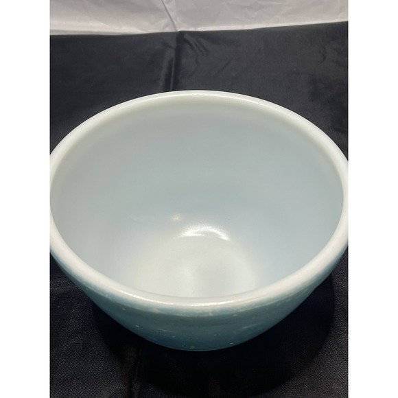 VTG PYREX Blue Mixing Bowl‎ 1945-1949 1.5 Pint No # on Bottom - Picture 2 of 12